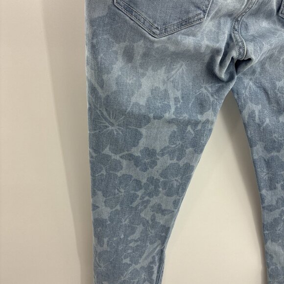 Gap Womens Size 26 Girlfriend Jeans Blue Distressed Stretch Denim Casual Pants - Picture 5 of 8